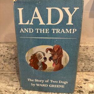 1953 FIRST EDITION, FIRST PRINTING, LADY AND THE TRAMP, WARD GREENE, WALT DISNEY